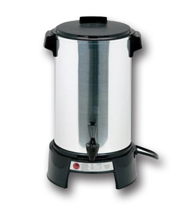 Polished Aluminum Coffee Maker 12-36 Cups